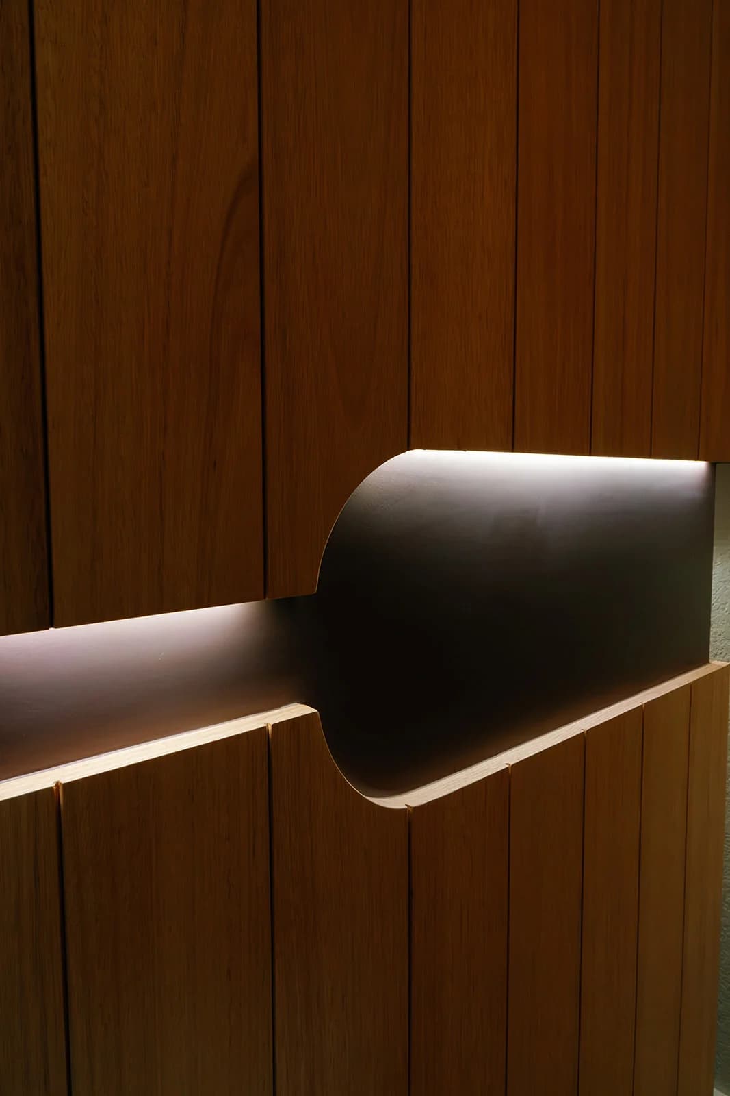 Architectural lighting detail at OutRecover in Naples, FL